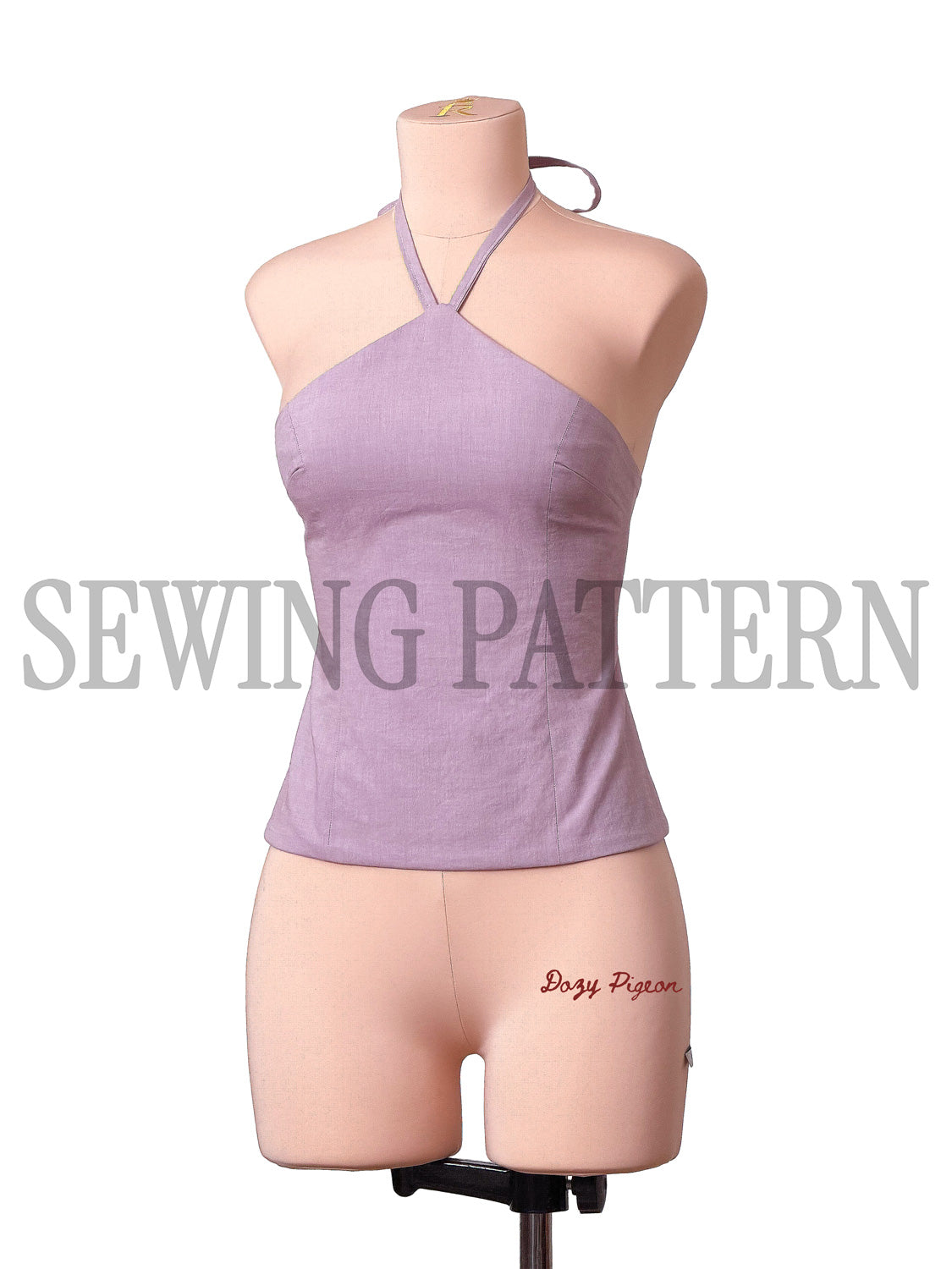 SEWING PATTERN - HALTER NECK TIE BACK TOP